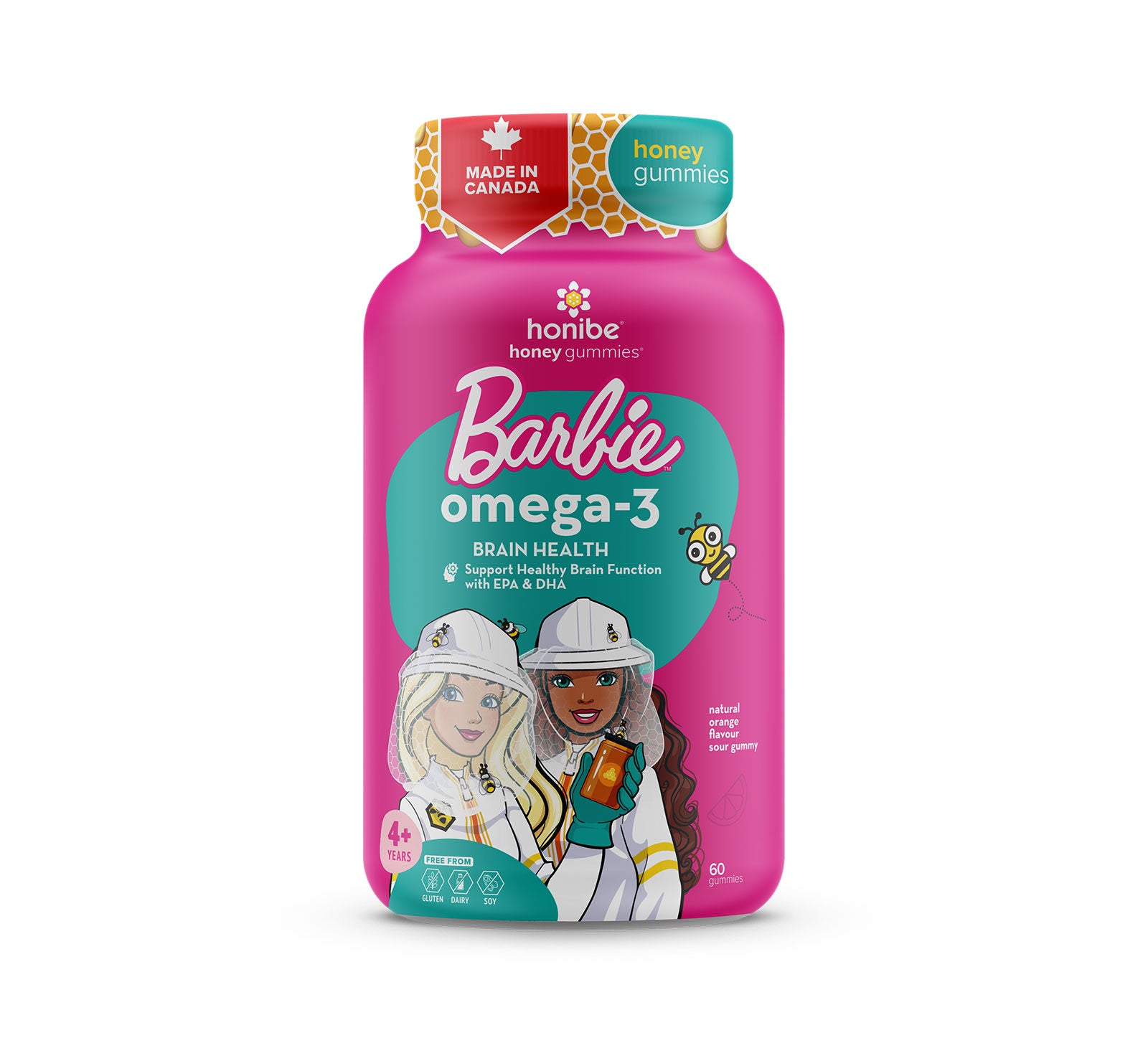 Barbie™ Omega-3 Brain Health Gummie Bees