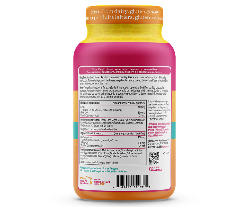 Omega 3 Gummies for Brain Health Honibe